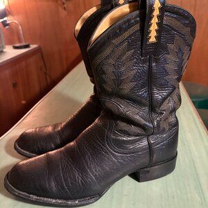 Mens Ariat Black 38113 Cowboy Western Boots Size 10.5 D